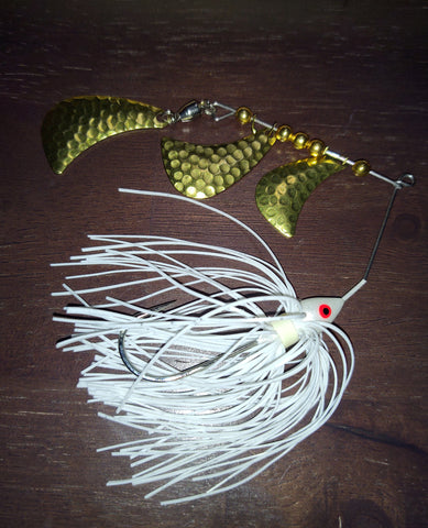SAMURAI SPIN spinnerbaits with Hammered Brass Tom A Hawk blades