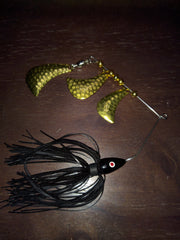 SAMURAI SPIN spinnerbaits with Hammered Brass Tom A Hawk blades