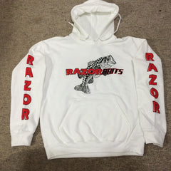 Razor Baits fish logo pull over hoodie